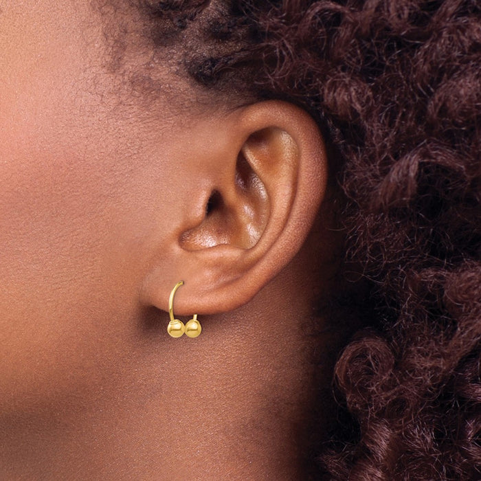 Buy Stylish 14K Gold Madi K Open Hoop Beaded Earrings - Lightweight Elegance-3
