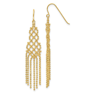 Buy Stylish 14K Gold Beaded Chain Earrings - Luxury Accessory, Perfect Value