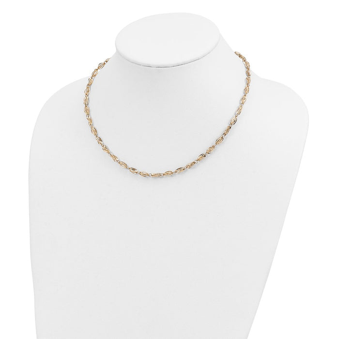 Buy 14K Elegant Link Necklace - Stylish Design, Affordable Luxury, 18" Length-4