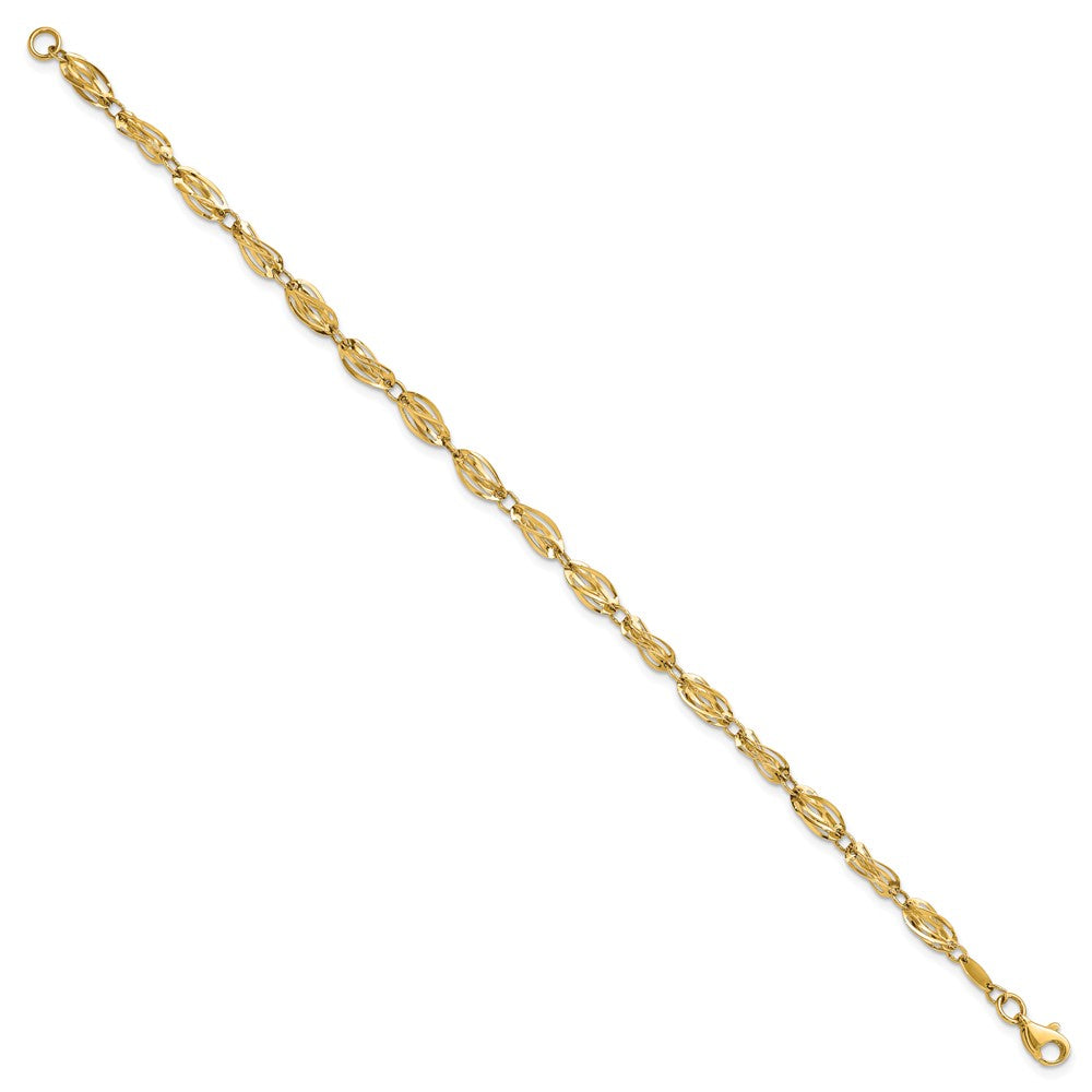 Shop 14K Gold Elegant Polished Bracelet - Stylish Design, Affordable Luxury!
