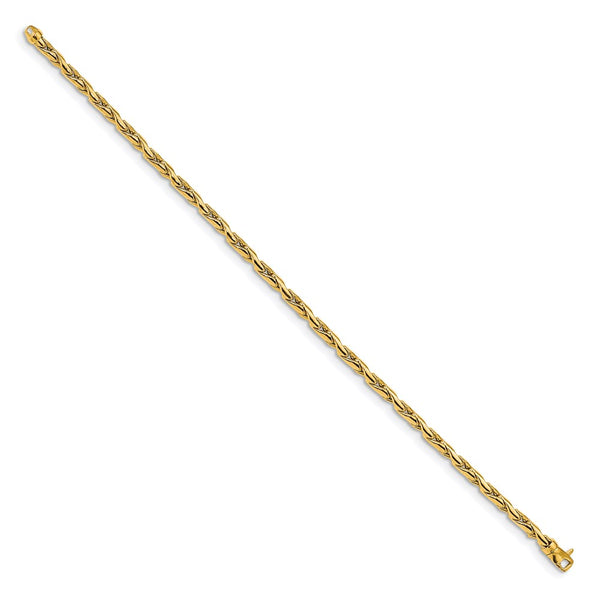 14K Gold Polished Fancy Link Bracelet - 3.25mm Width