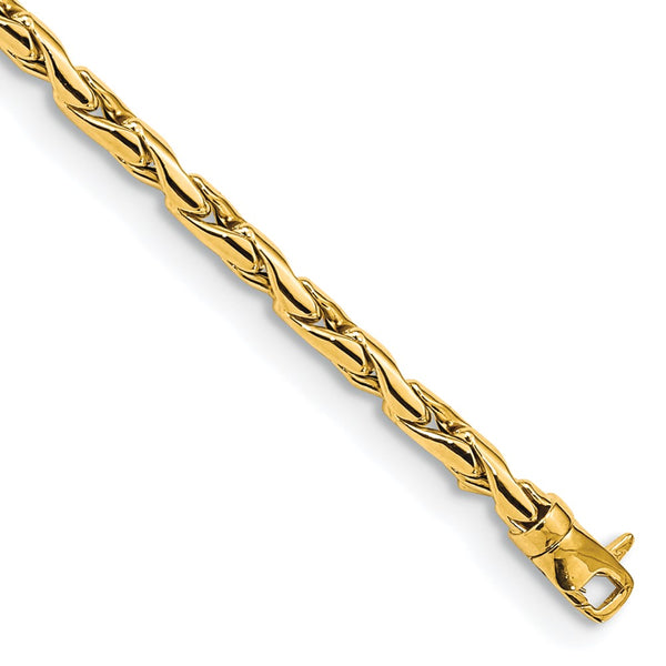 14K Gold Polished Fancy Link Bracelet - 3.25mm Width