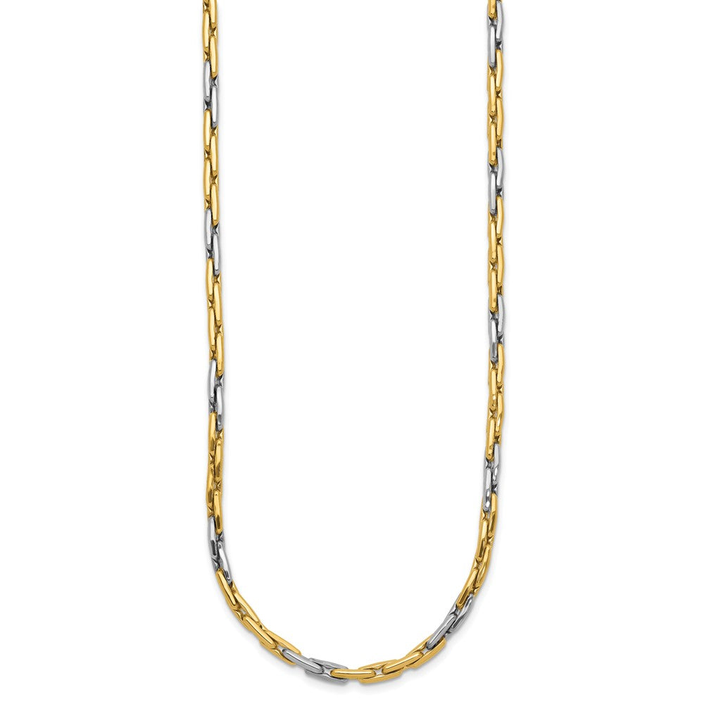Buy Exclusive 14K Two-Tone Polished Necklace | Stylish Link Design