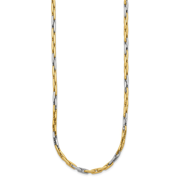 14K Two-Tone Polished Necklace - Link