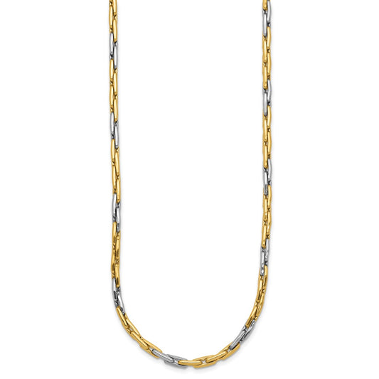 Buy Exclusive 14K Two-Tone Polished Necklace | Stylish Link Design