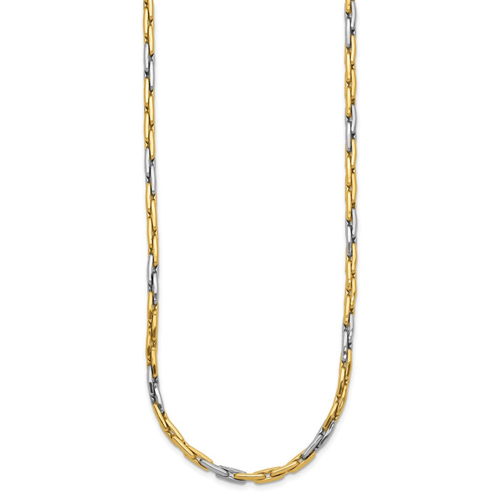 Buy Exclusive 14K Two-Tone Polished Necklace | Stylish Link Design-2