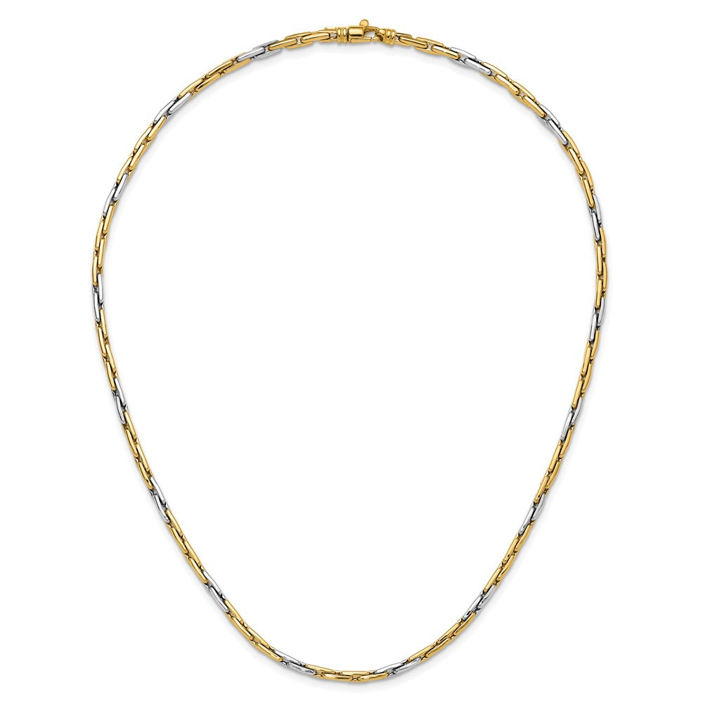 Buy Exclusive 14K Two-Tone Polished Necklace | Stylish Link Design