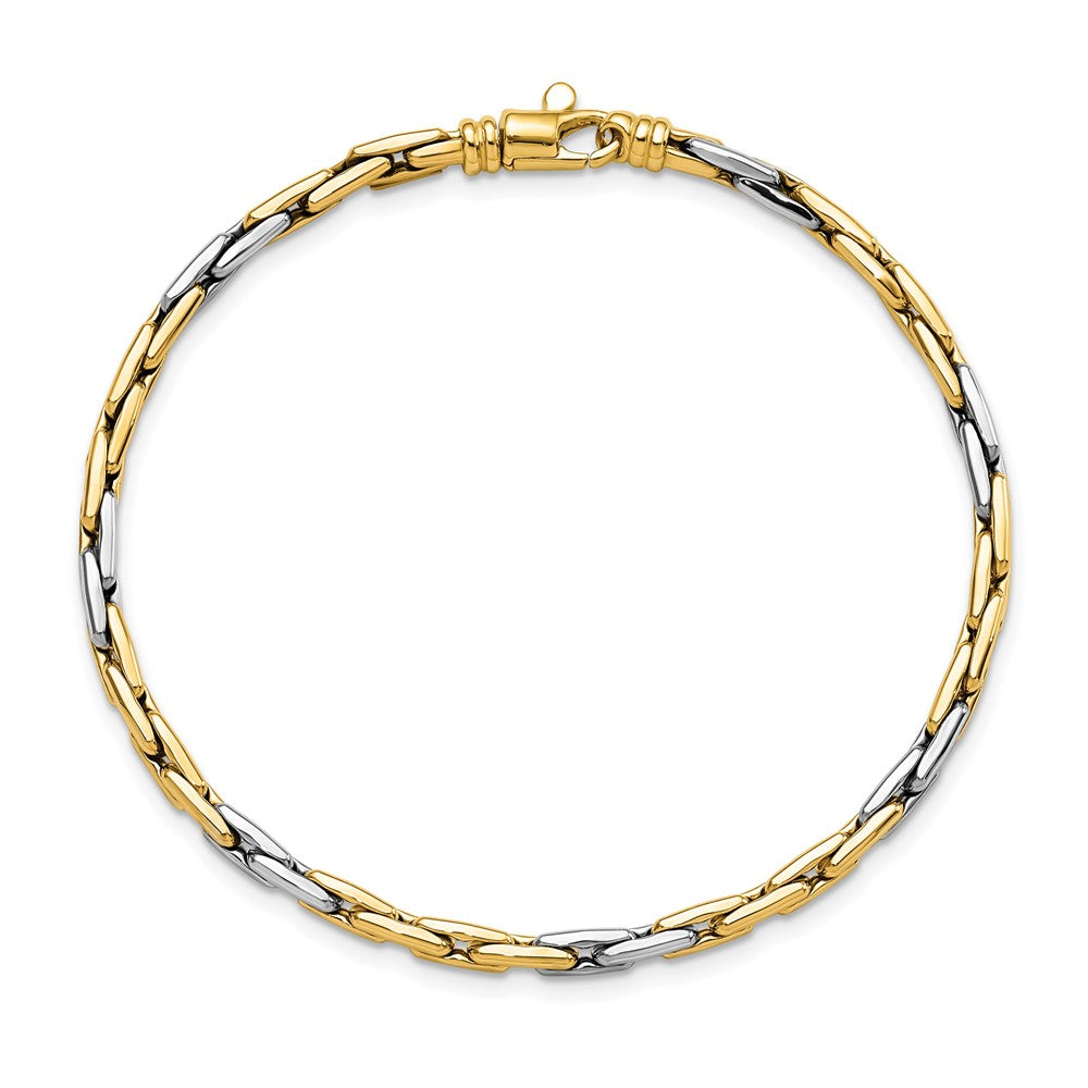 Shop 14K Two-Tone Elegant Polished Fancy Link Bracelet | Stylish Luxury Value