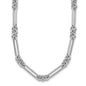 Shop 14K White Gold Fancy Link Necklace - Stylish, Elegant, 18