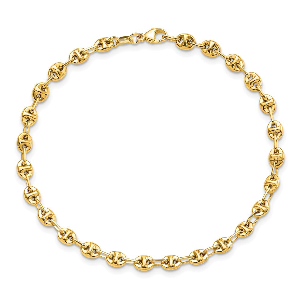Buy Stylish 14K Gold Polished Fancy Link Bracelet - 7.5", 10g Luxury Jewelry