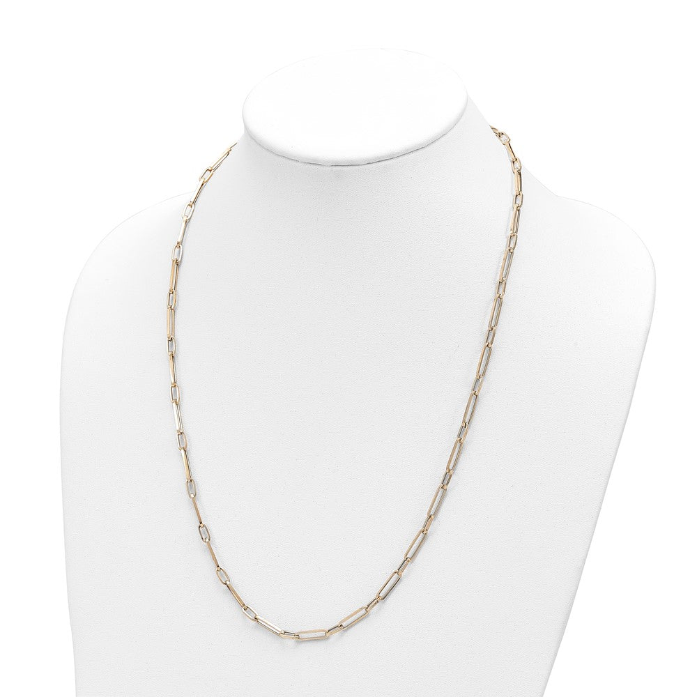 Shop 14K Gold Polished Oval Link Necklace - Stylish Design, 18", Luxury Value!