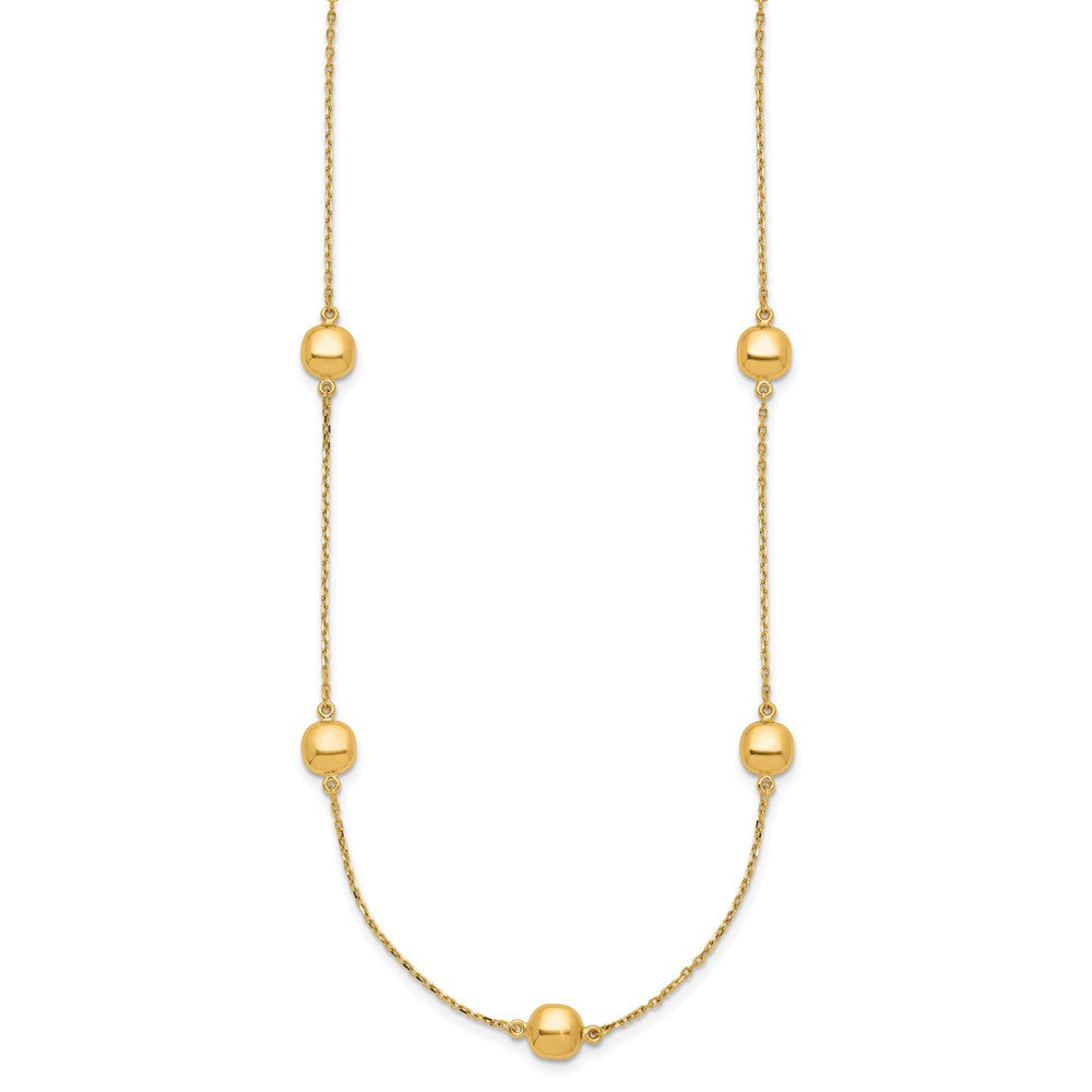Shop Stylish 14K Gold 5-Station Necklace - 16 Inches with 2-Inch Extension