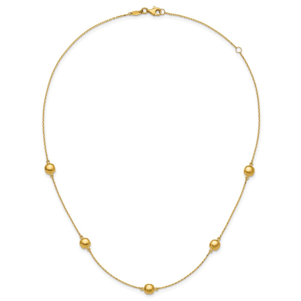 Shop Stylish 14K Gold 5-Station Necklace - 16 Inches with 2-Inch Extension