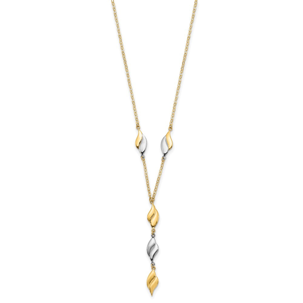 Shop Exclusive 14K Two-Tone Y-Drop Necklace - Stylish Design, Affordable Luxury