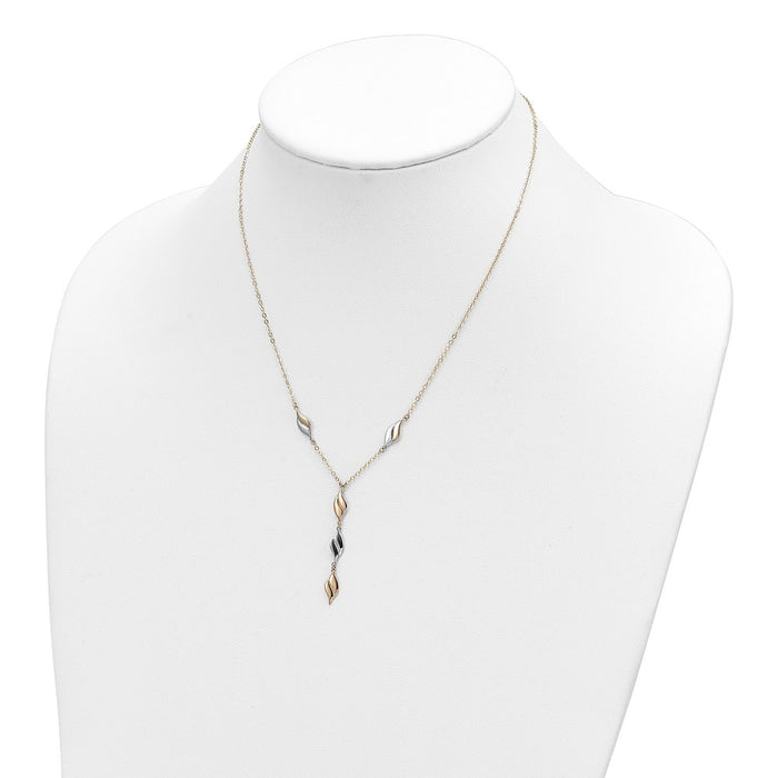 Shop Exclusive 14K Two-Tone Y-Drop Necklace - Stylish Design, Affordable Luxury-4