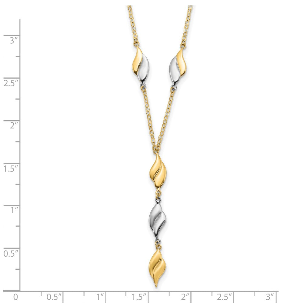 Shop Exclusive 14K Two-Tone Y-Drop Necklace - Stylish Design, Affordable Luxury