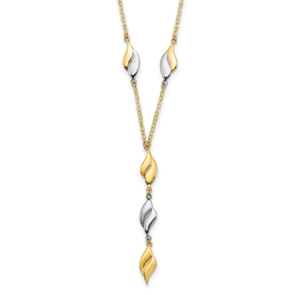 Shop Exclusive 14K Two-Tone Y-Drop Necklace - Stylish Design, Affordable Luxury