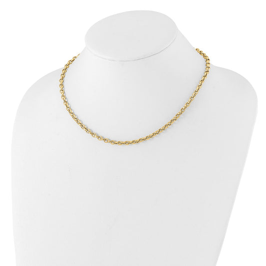 High-Quality 14K Gold Polished Link Necklace - Stylish & Affordable Luxury