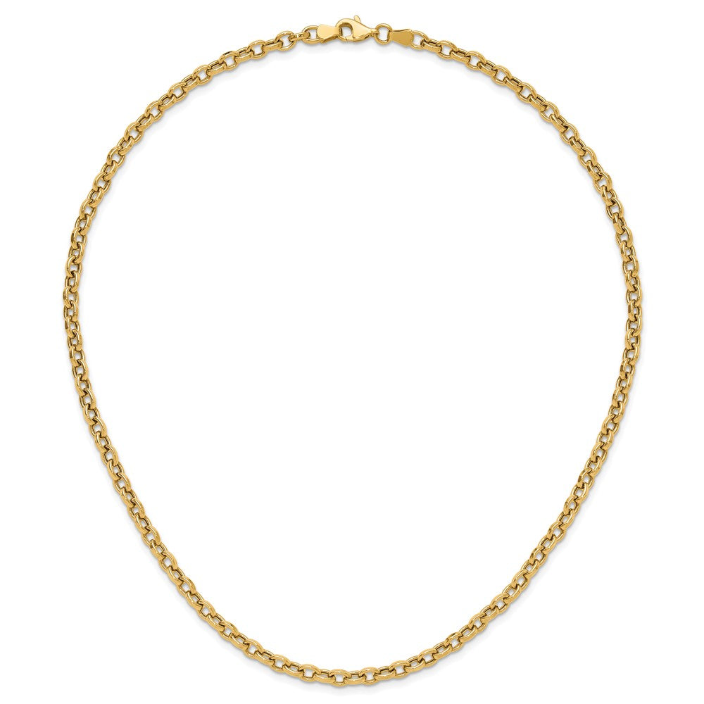 High-Quality 14K Gold Polished Link Necklace - Stylish & Affordable Luxury