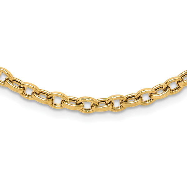 14K Gold Polished Link Necklace