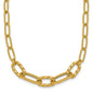 Buy Stylish 14K Gold Polished Paperclip Necklace - 18-Inch Fancy Links-1
