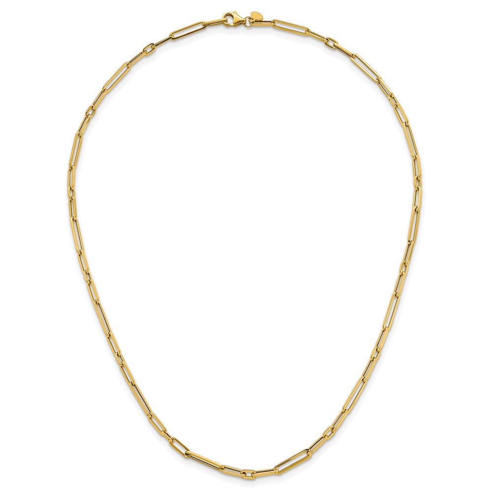 Buy Stylish 14K Gold Polished Paperclip Link Necklace - 17 Inches, Luxury Design