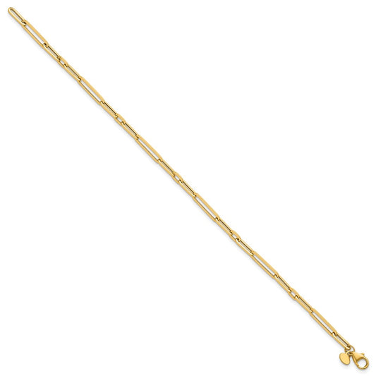 Buy Stylish 14K Gold Paperclip Link Bracelet - 7.5 Inches, Luxury Design