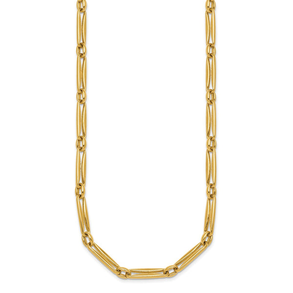 14K Gold Polished 5mm Fancy Necklace - 18-Inch