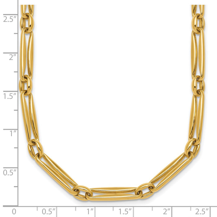 Shop Exclusive 14K Gold Polished 5mm Fancy Necklace - Stylish 18-Inch Design-5