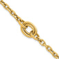 Shop 14K Gold Polished Double Circle Bracelet - 7.25