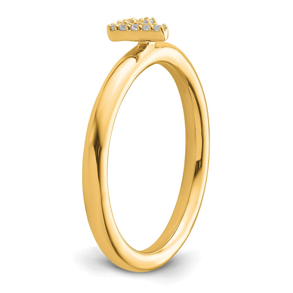 Shop Stylish 14K Gold Stackable Diamond Initial F Ring - Luxury Design, Affordable Price