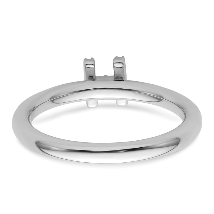 Shop Stylish 14K White Gold Diamond Initial H Stackable Ring, 0.85mm-4