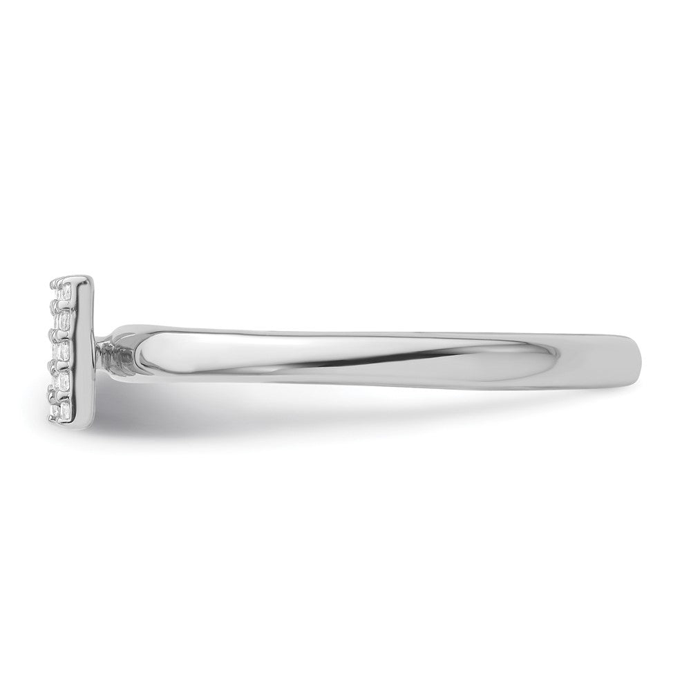Buy Exclusive 14K White Gold Diamond Initial "M" Stackable Ring - Stylish Value