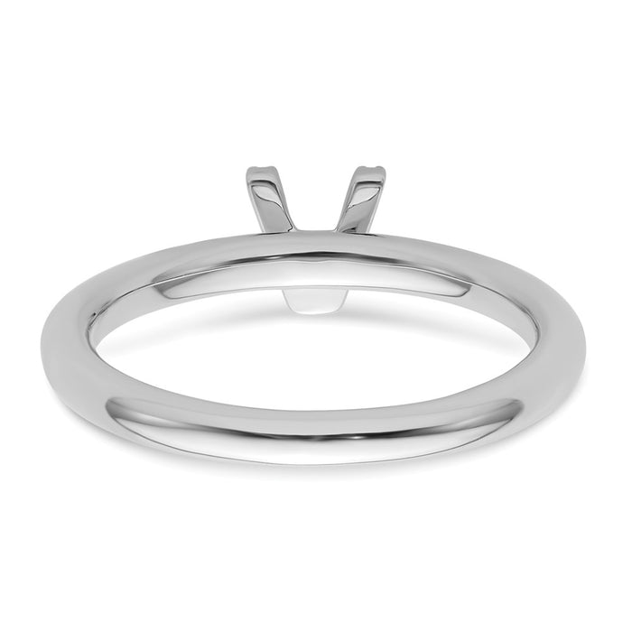 High-Quality 14K White Gold Diamond Initial V Stackable Ring - Stylish Value!-4