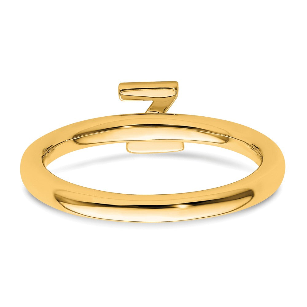 Shop Stylish 14K Gold Stackable Diamond Initial Z Ring - Luxury Design, Affordable Price