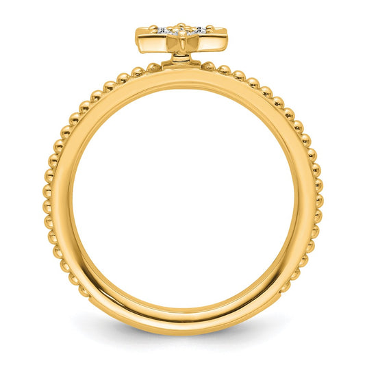 High-Quality 14K Diamond Star Stackable Ring - Stylish Value for You