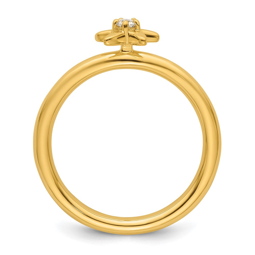 Buy Stylish 14K Gold Stackable Diamond Starfish Ring - Affordable Luxury