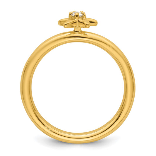 Buy Stylish 14K Diamond Starfish Stackable Ring - Affordable Luxury Jewelry