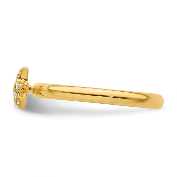 Buy Stylish 14K Diamond Starfish Stackable Ring - High-Quality Design, Affordable Price-3