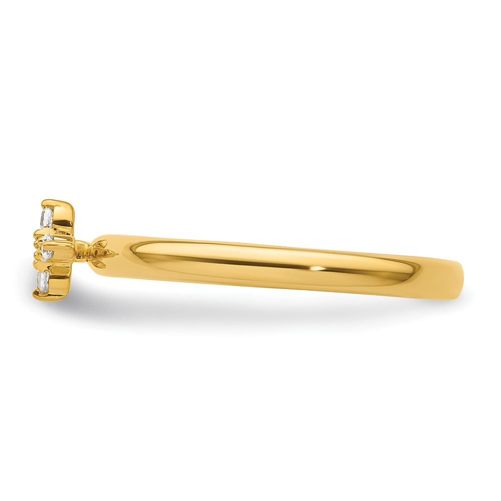 Buy 14K Diamond Cross Ring - Stylish Stackable Expressions, Affordable Luxury