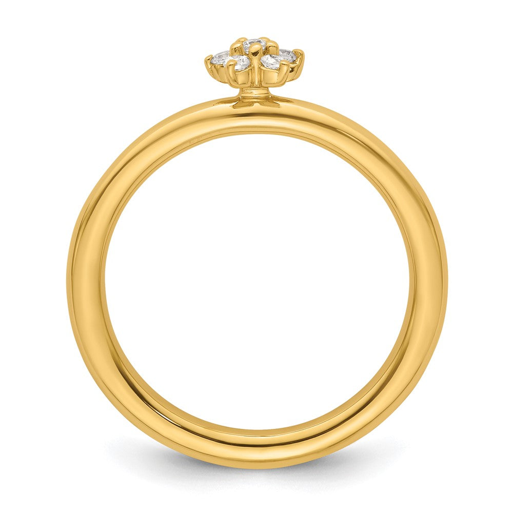 Exclusive 14K Diamond Star Stackable Ring - Stylish & Affordable Luxury