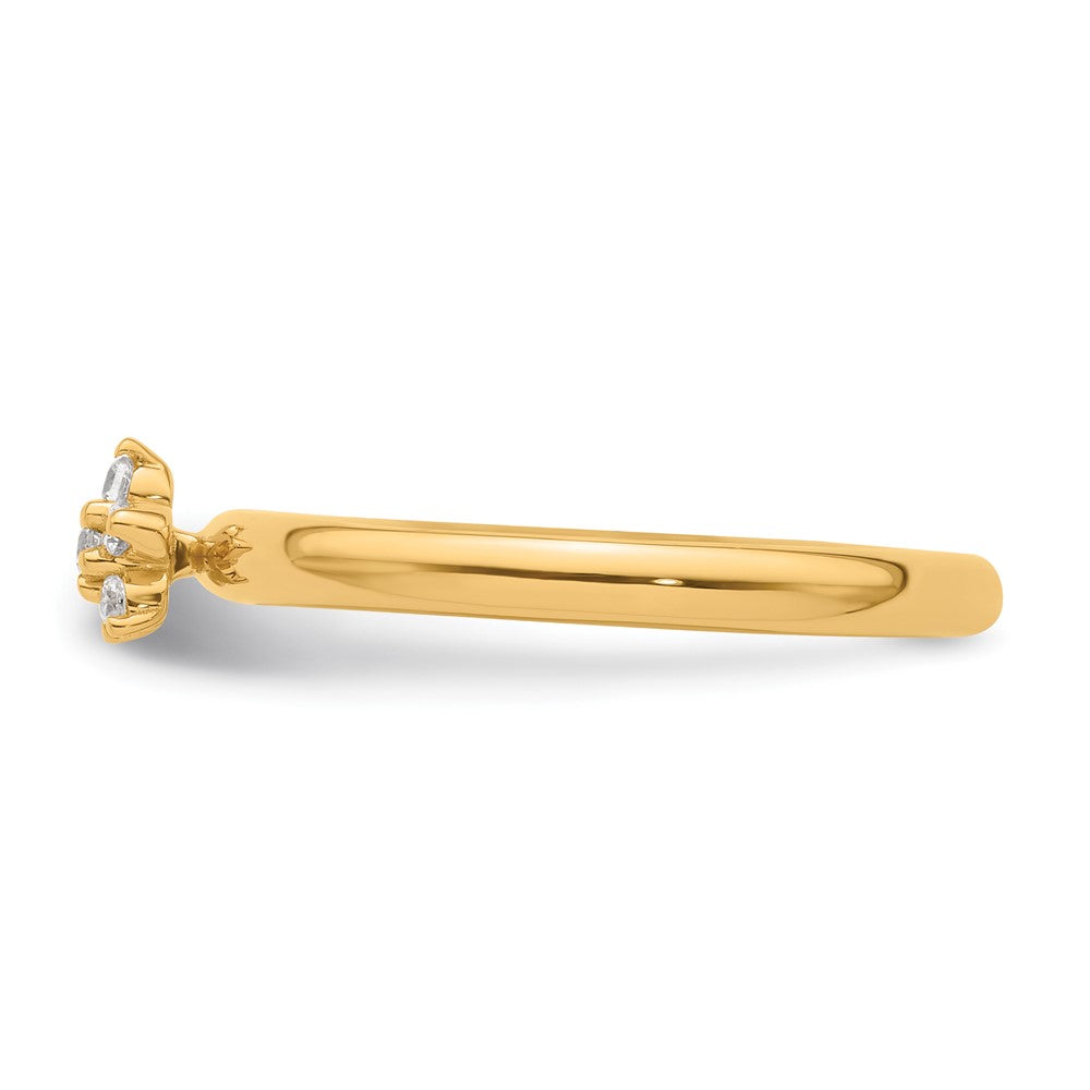 Exclusive 14K Diamond Star Stackable Ring - Stylish & Affordable Luxury