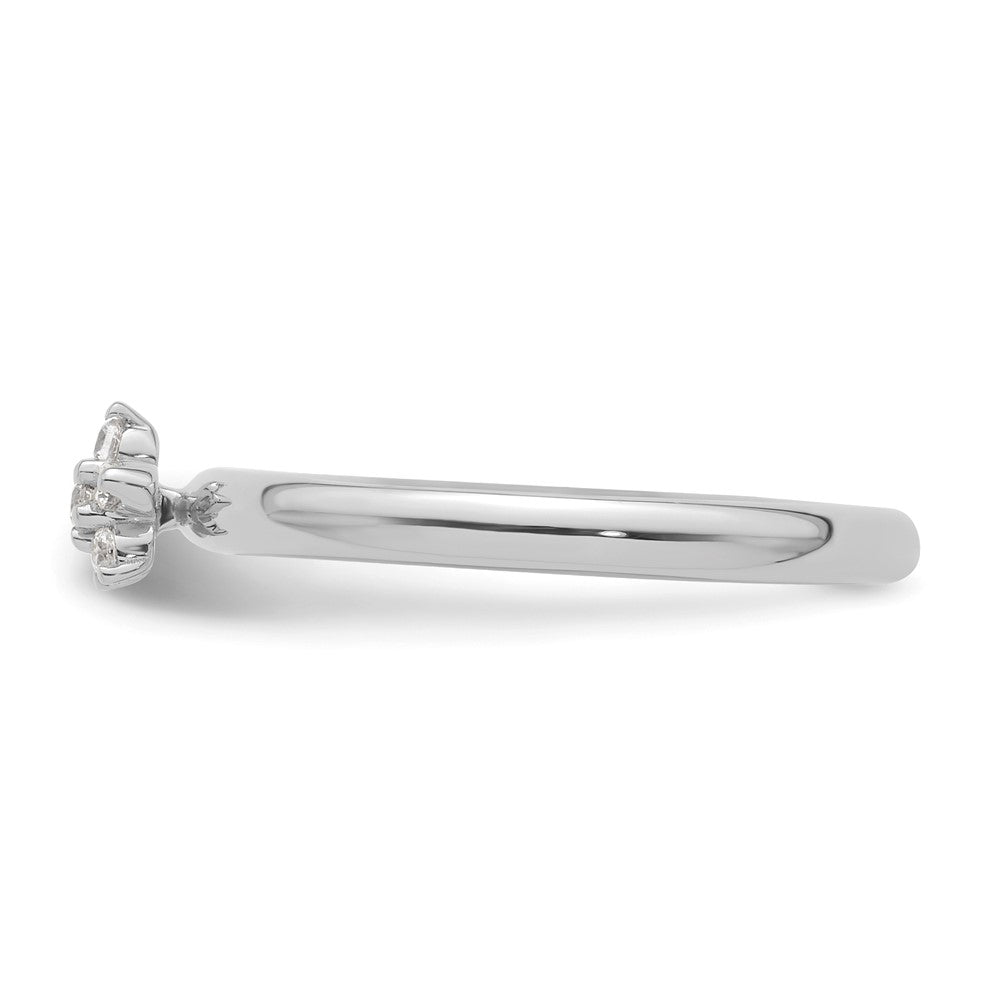 Buy Exclusive 14K White Gold Diamond Star Stackable Ring - Stylish Value!