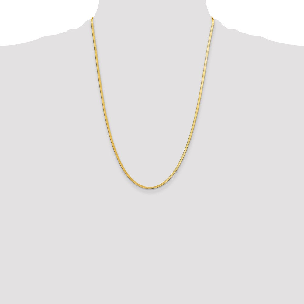 Shop Exclusive 14K Gold 2.5mm Silky Herringbone Necklace - Stylish Value!