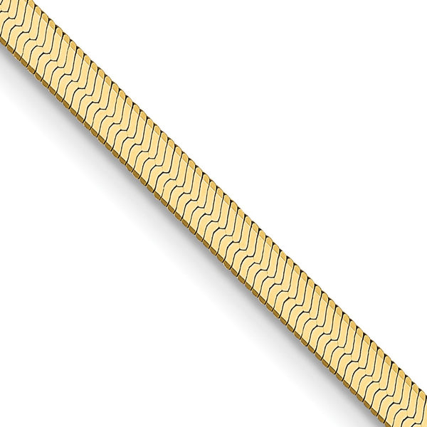 14K Gold 2.5mm Silky Herringbone Necklace - Style GR1-1011215