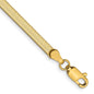 Buy Exclusive 14K Gold 7-Inch Herringbone Bracelet - Stylish 3mm Design-6