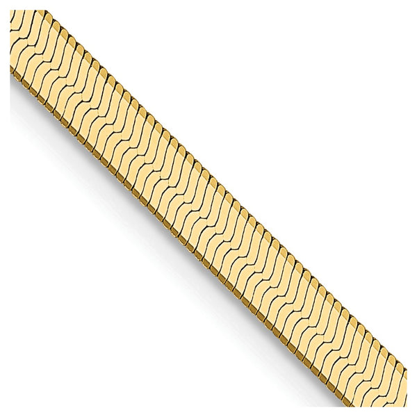 14K Gold 3mm Silky Herringbone Chain