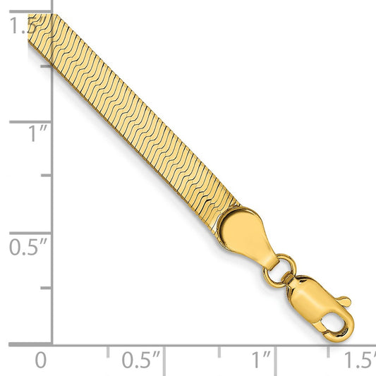 Shop Exclusive 14K Gold 7-Inch Silky Herringbone Bracelet - Stylish & Affordable!