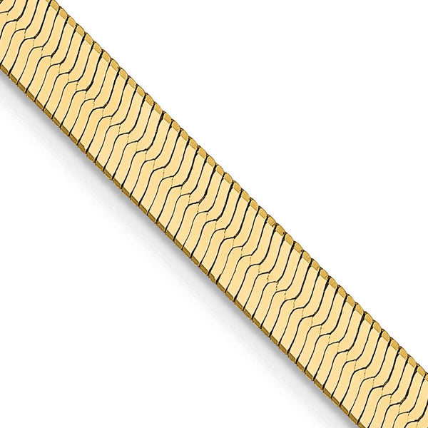 14K Gold Silky Herringbone Chain - 4mm