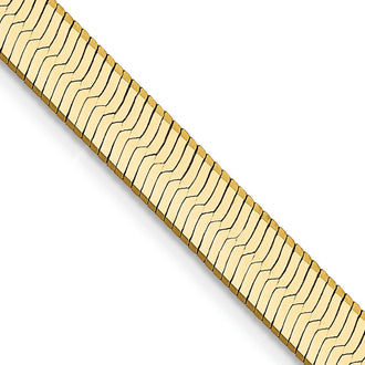 Buy Exclusive 14K Gold 24-Inch 5mm Silky Herringbone Chain - Luxury Style